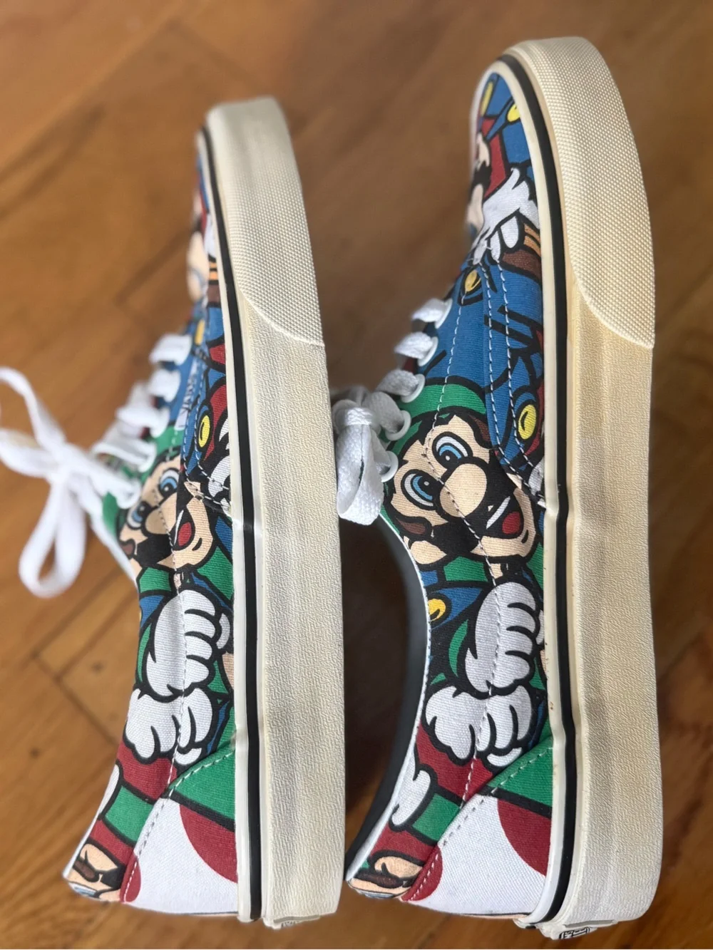 Limited Edition Super Mario Vans Era Sneakers - Men Sz 7.5/ Women Sz 9
